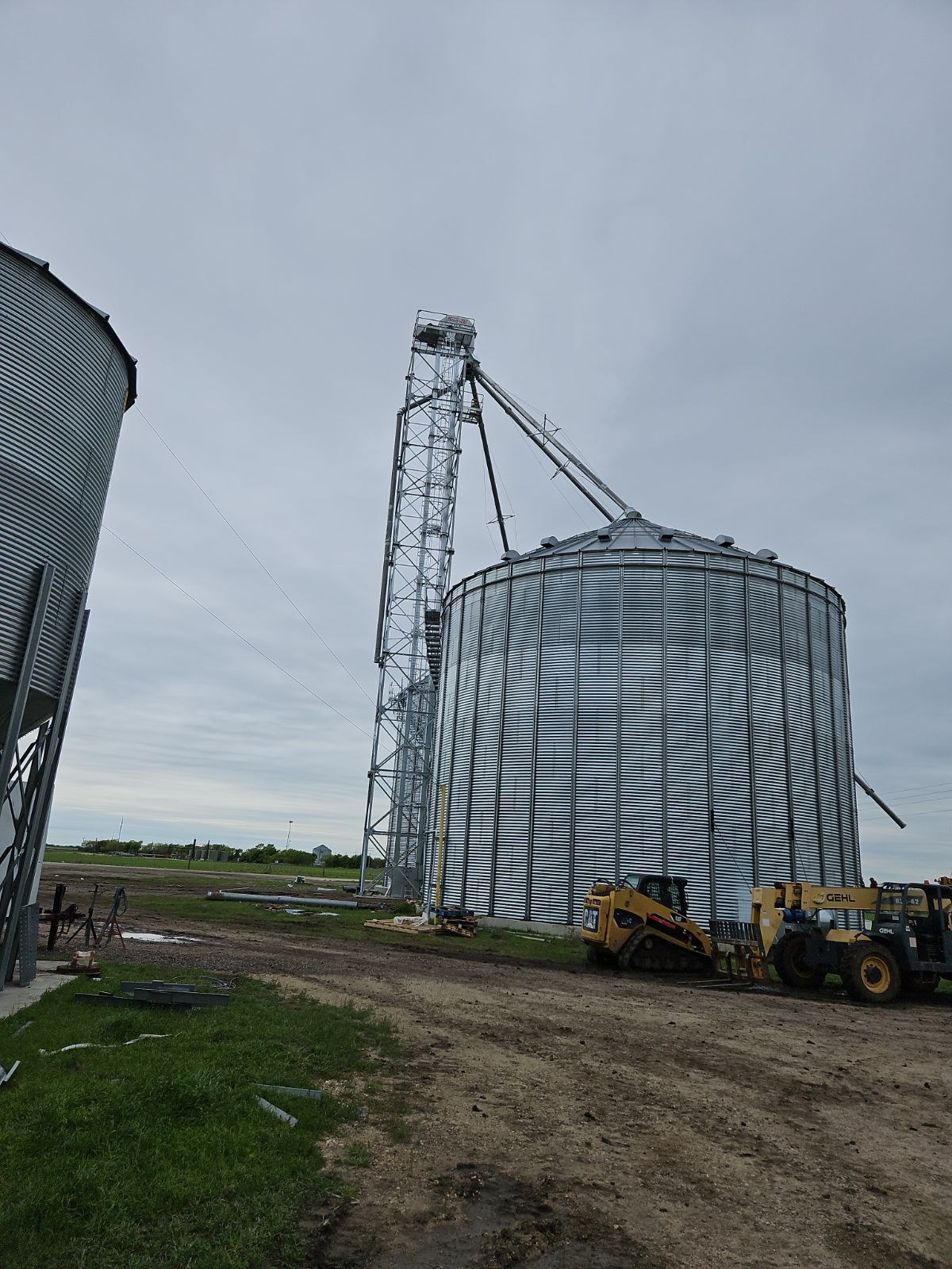 A large grain silo