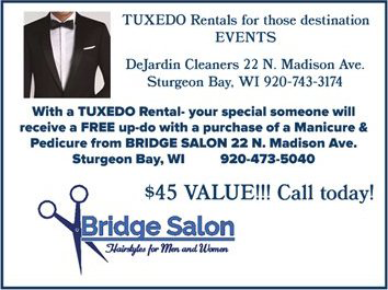 an advertisement for tuxedo rentals for those destination events