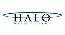 The halo water systems logo is on a white background.