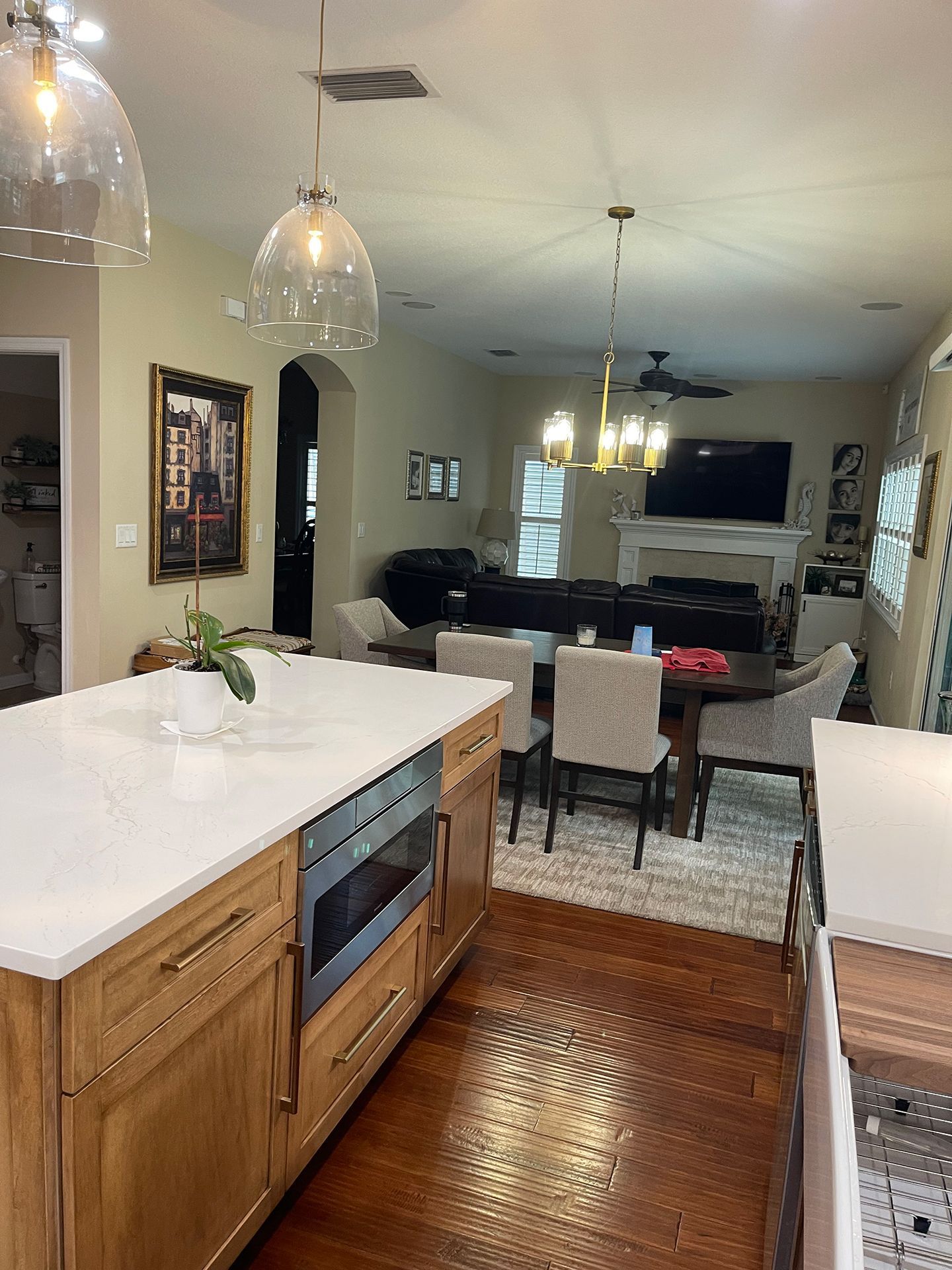 Kitchen and dining area