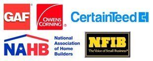 CertainTeed | National Association of Home Builders | NFIB | GAF | OSHA Logo