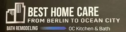 Best Home Care Bath Remodeling banner with logo and “OK Kitchen & Bath” text on a dark background