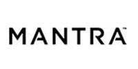 MANTRA logo in black uppercase letters on a white background