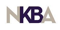 NKBA logo in beige and dark purple letters on a white background