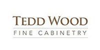 Tedd Wood Fine Cabinetry logo in brown and gray text on a white background