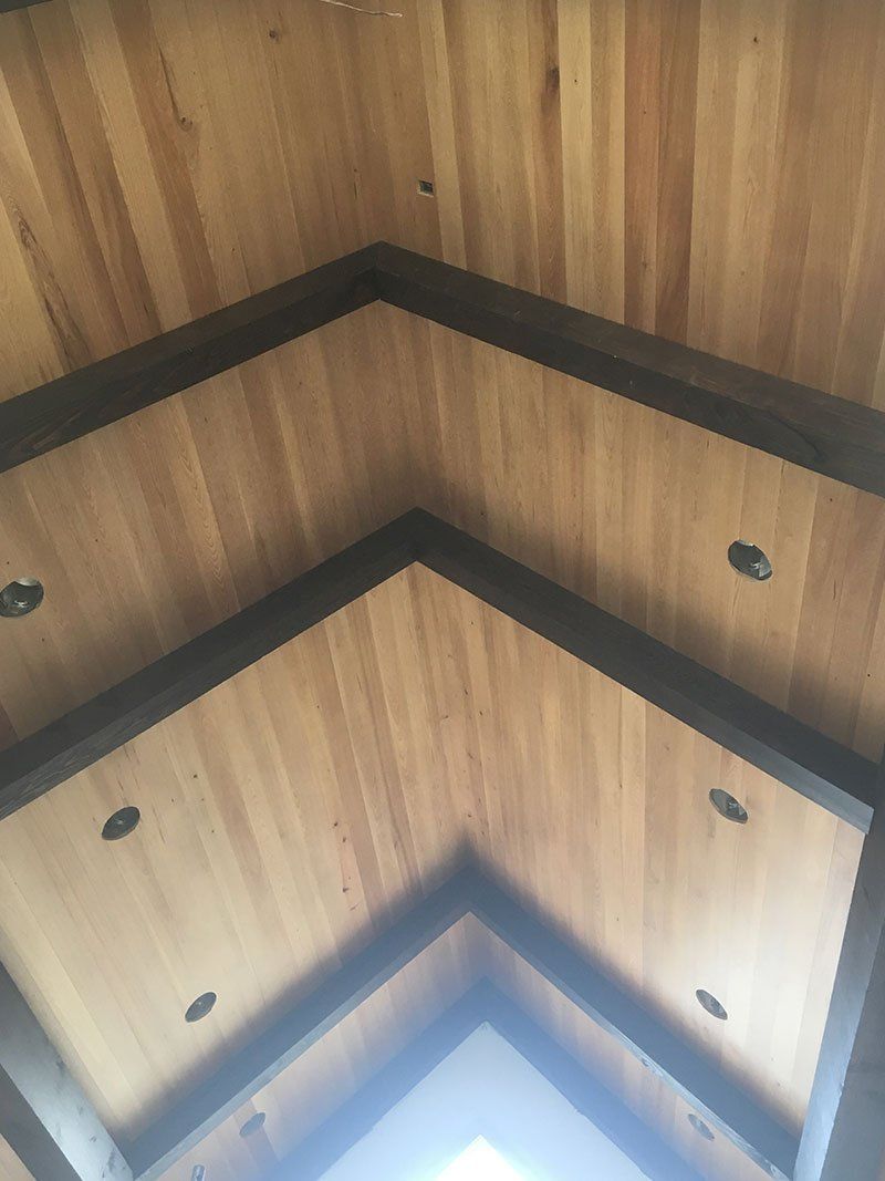 Wooden ceiling