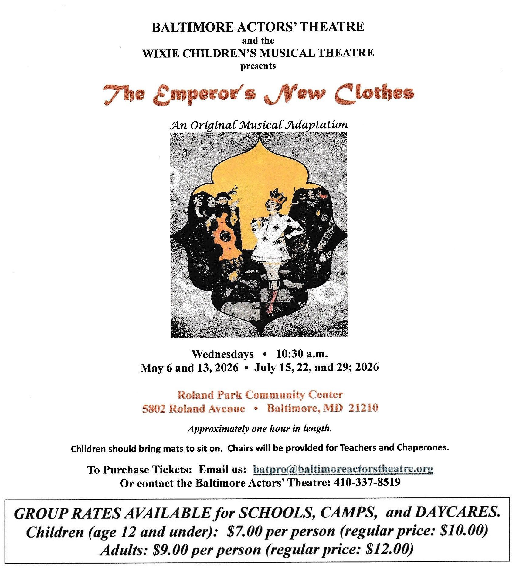 The Emperor's New Clothes flyer