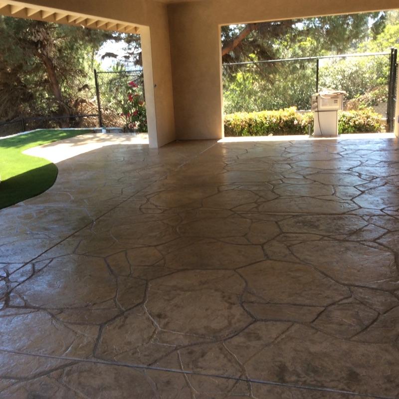 Indoor stained concrete