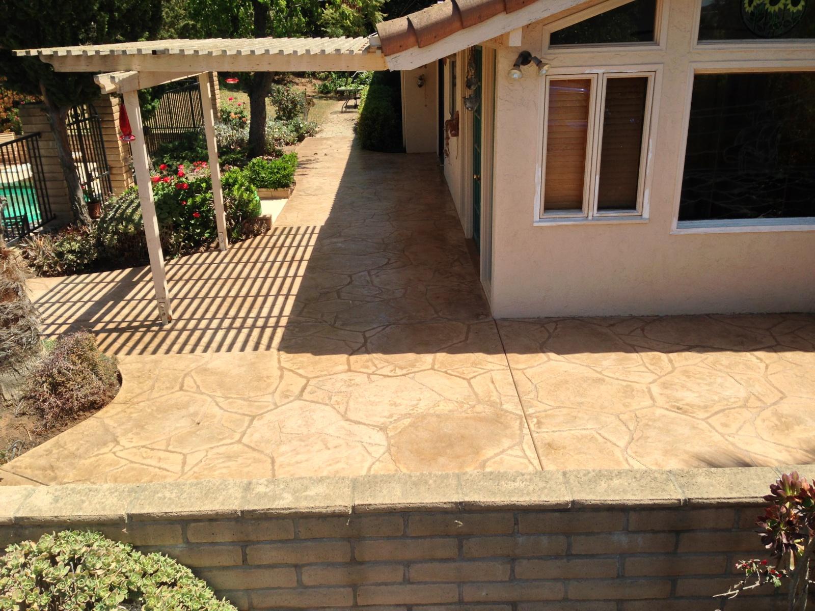 Concrete patio