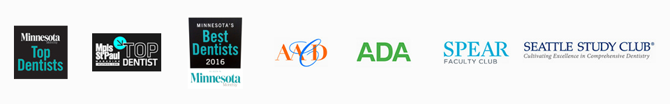 Minnesota Monthly Top Dentist | Mpls St Paul Top Dentist | Minnesota Best Dentists 2016 | merican Academy of Cosmetic Dentistry | ADA | Spear Faculty Club | Seattle Study Club
