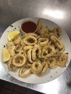 plate of  calamari fritti