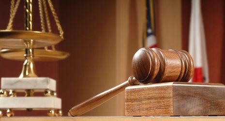 Gavel and scale of justice