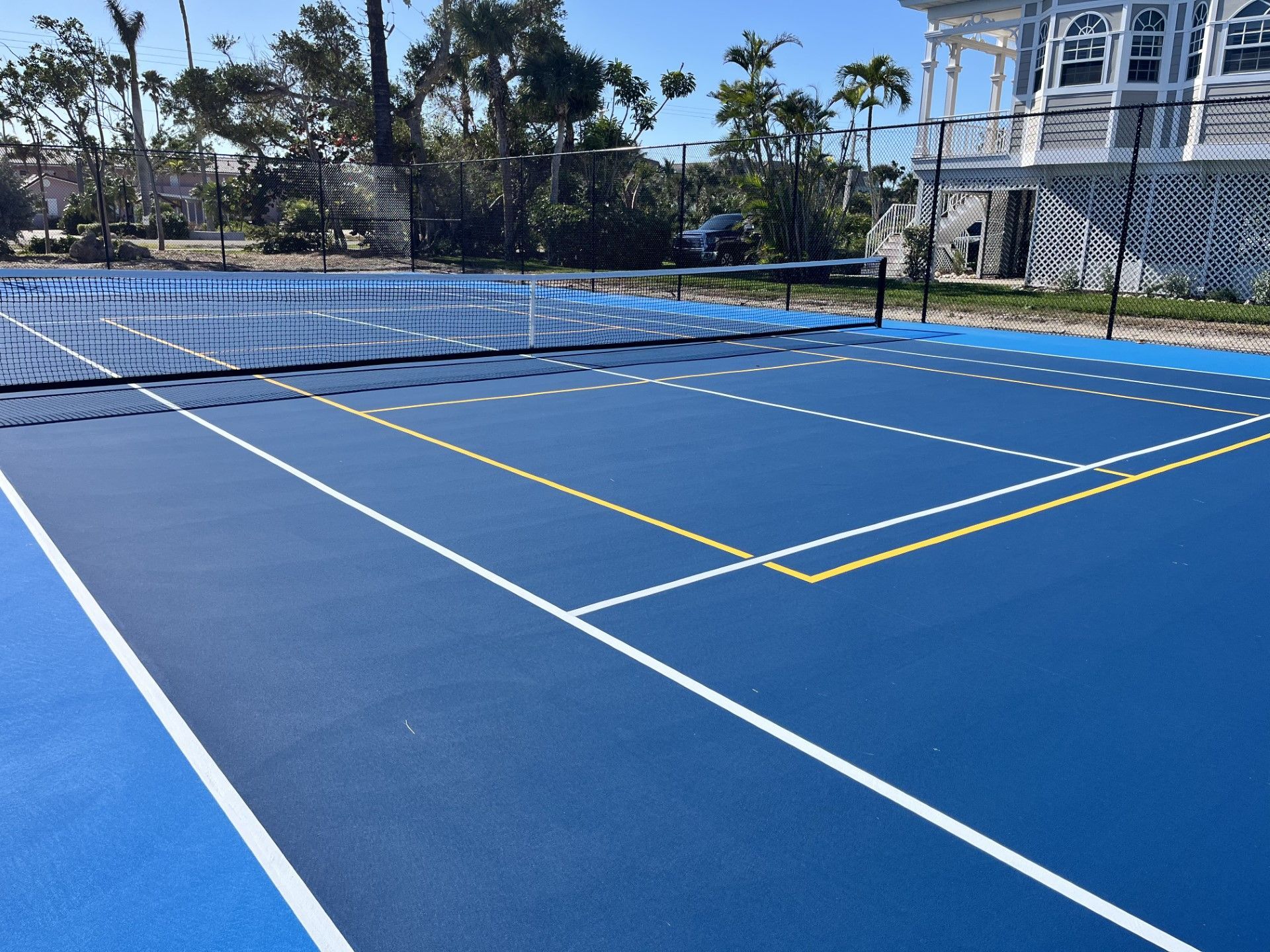 sanibel moorings  pickleball construction