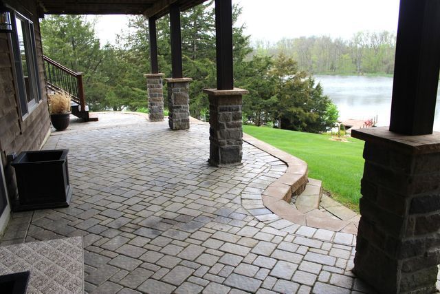 Residential stone flooring work