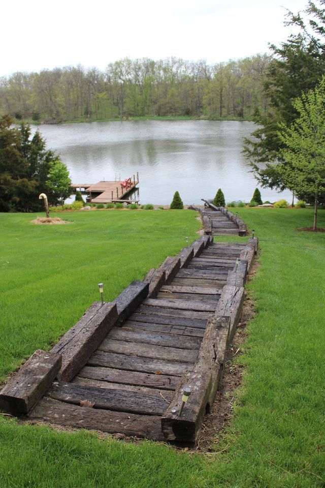 Landscaping with steps