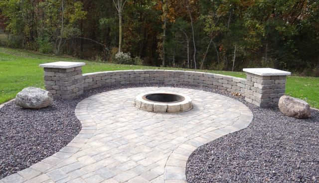 Stone hardscaping