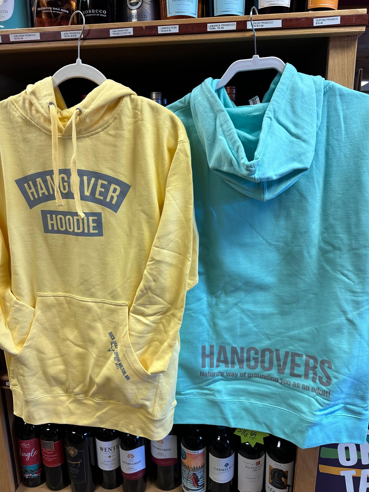 Hangover hoodies