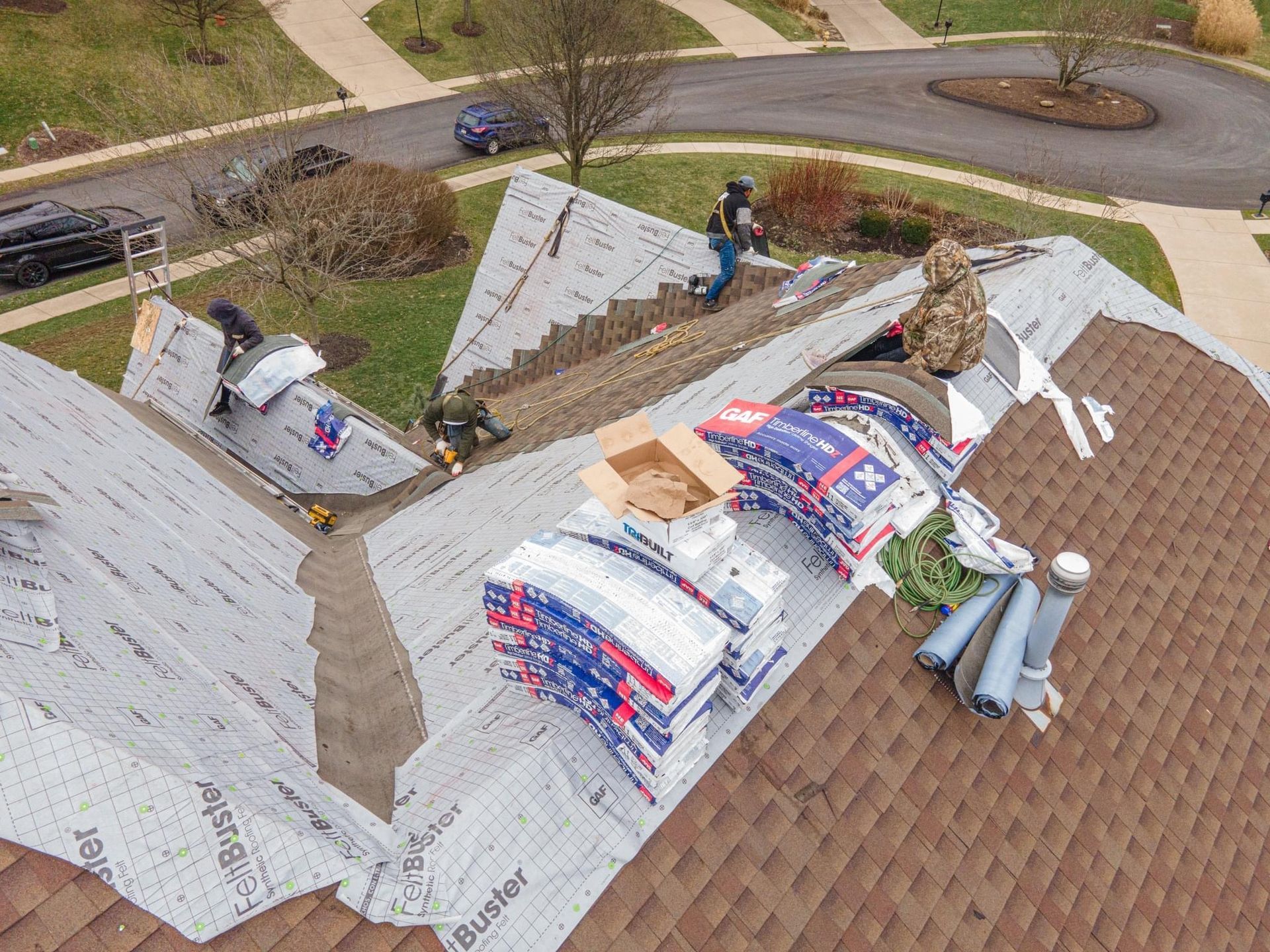 Roof installation process