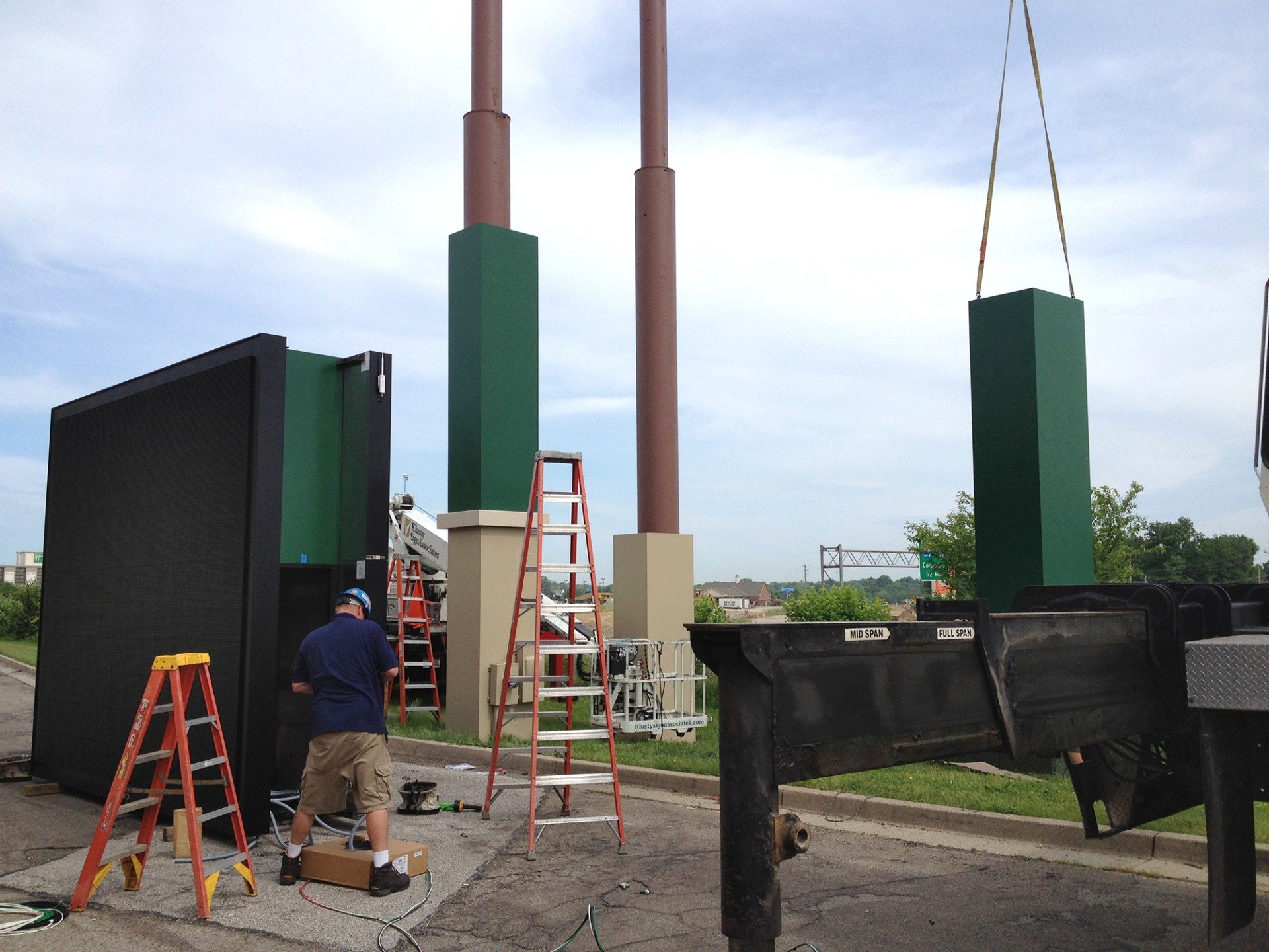 Signage installation