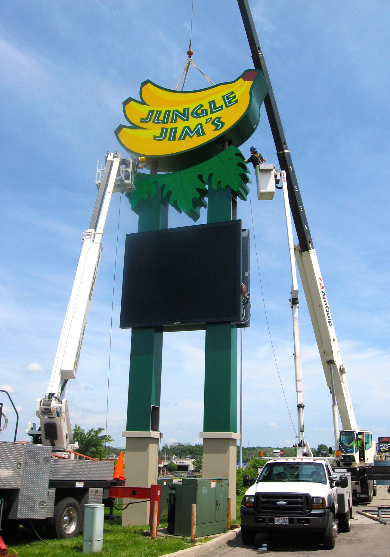 Signage installation