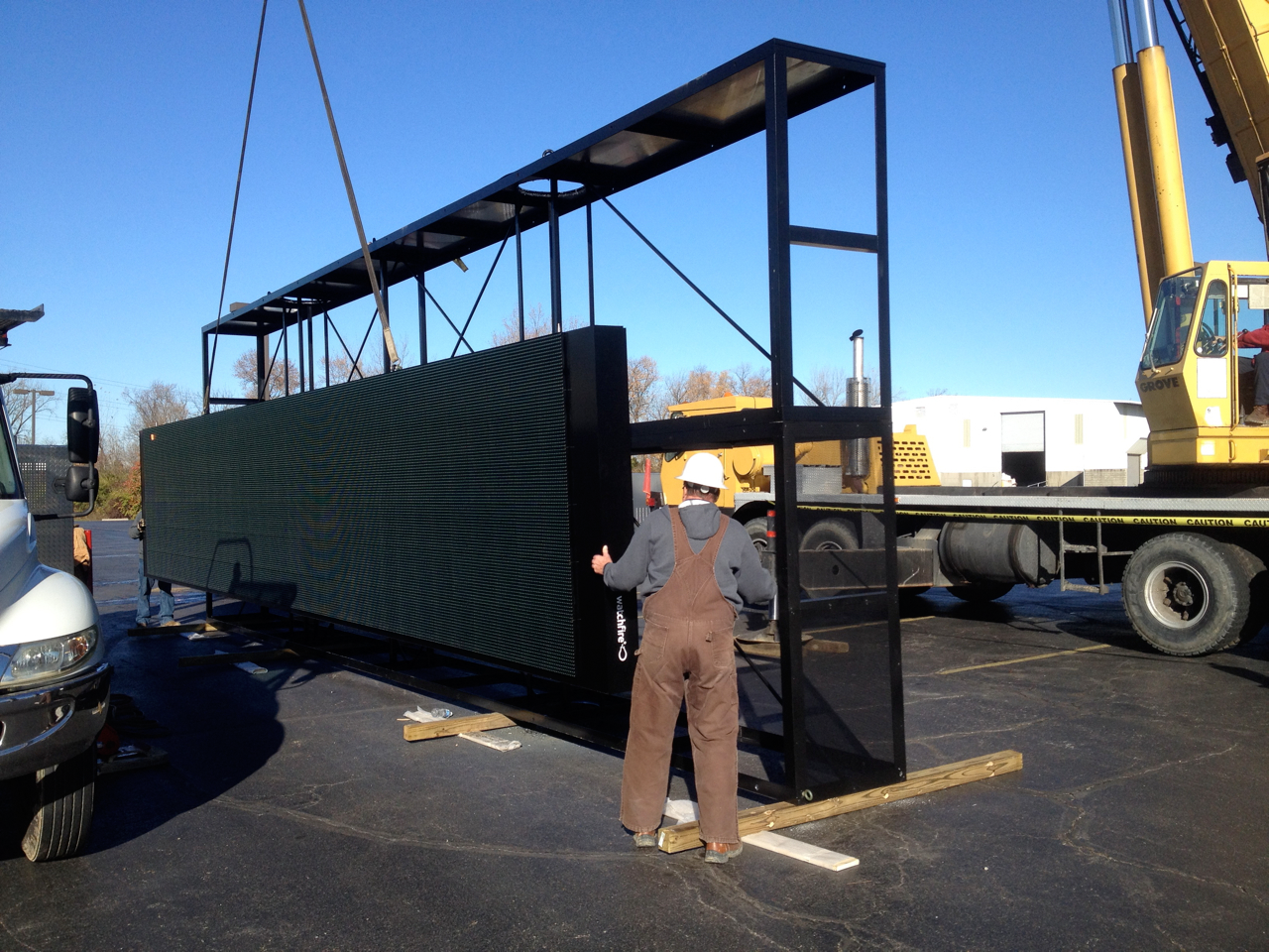 Signage installation