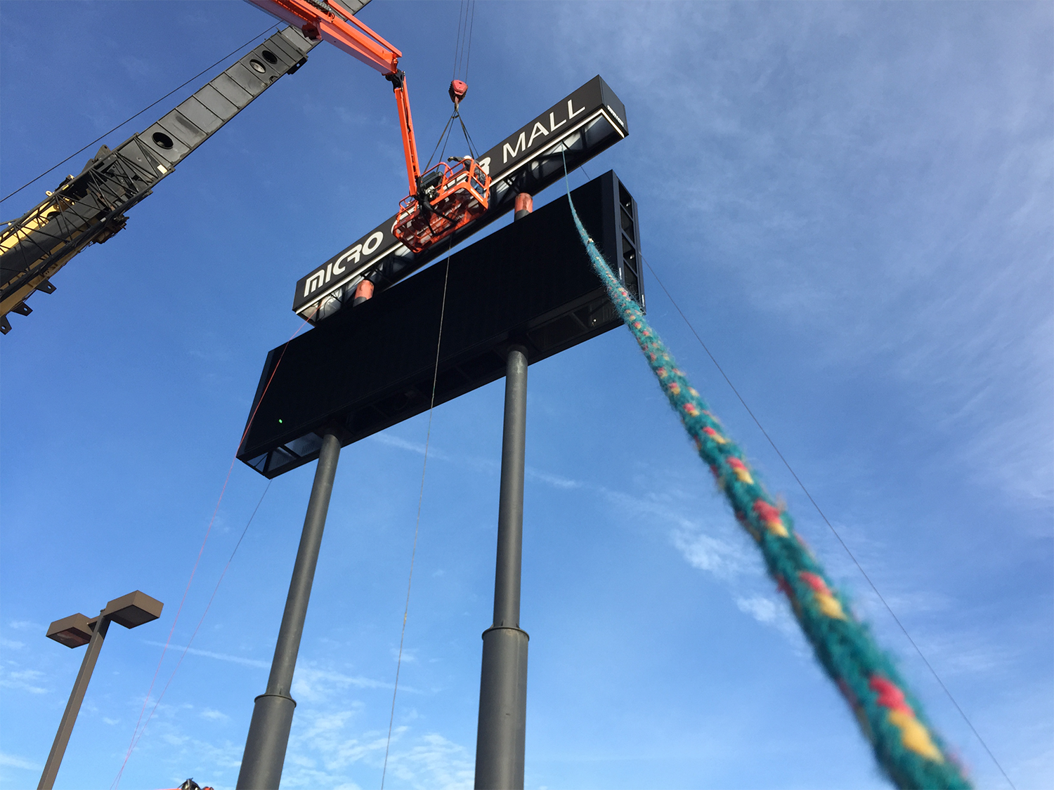 Signage installation