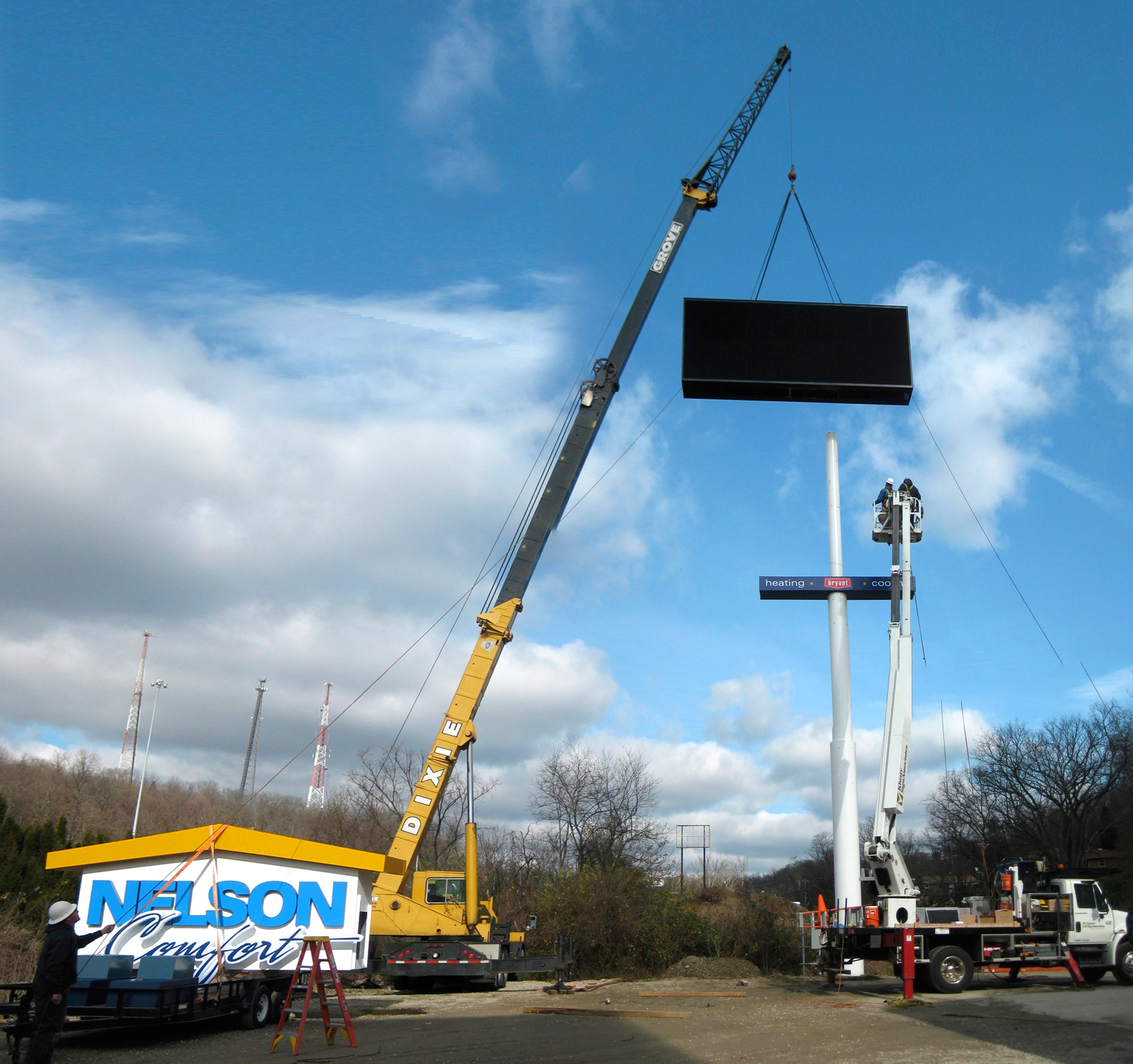 Signage installation