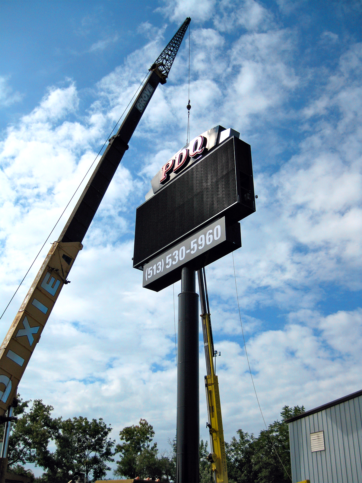 Signage installation