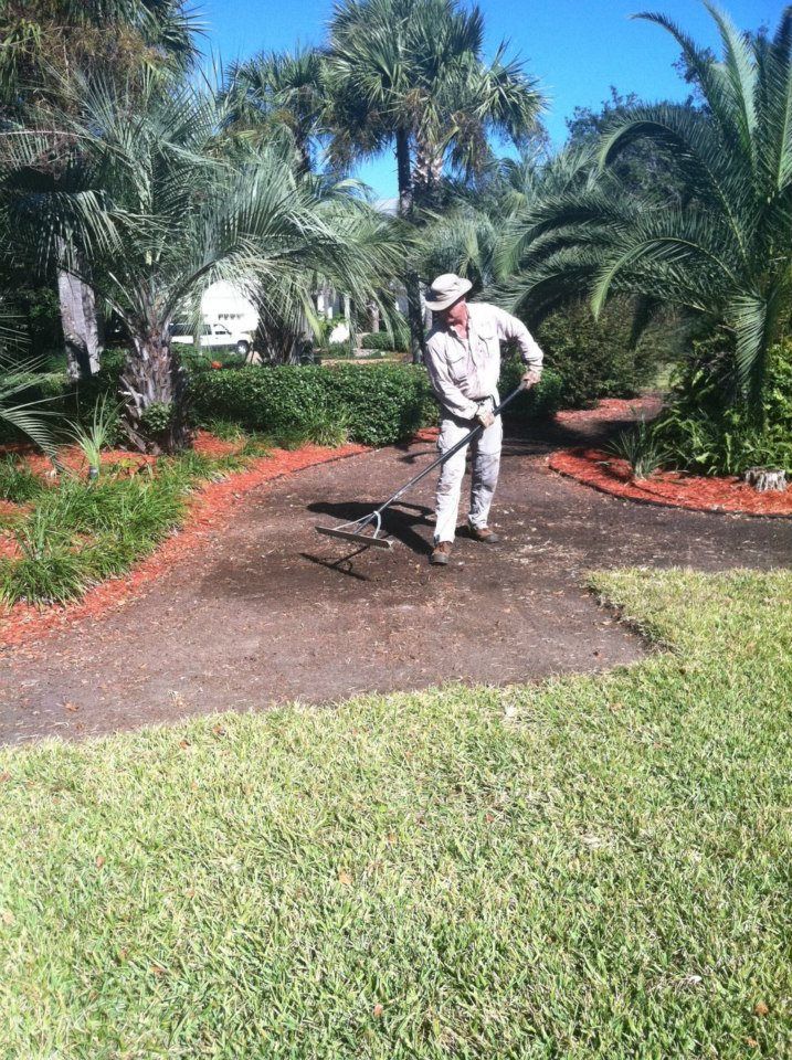 Man plowing the soil