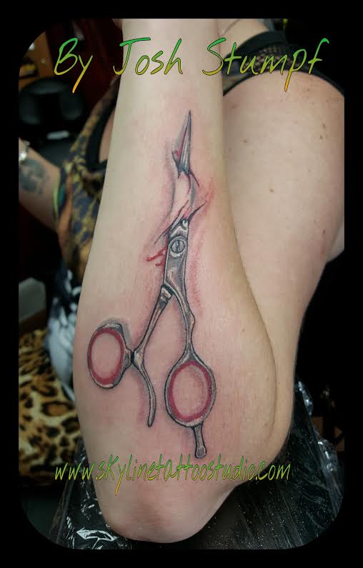 Scissor tattoo