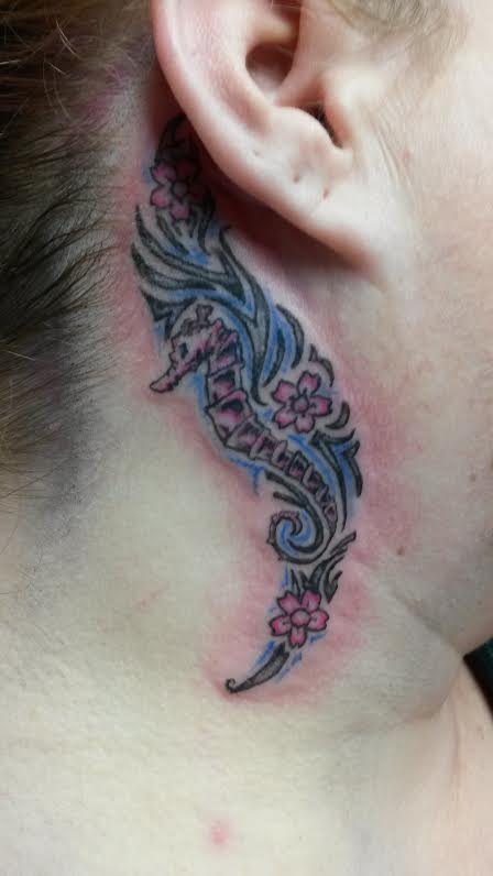 Seahorse tattoo