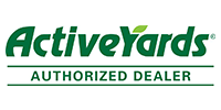 ActiveYards authorized dealer logo in green and black on white background