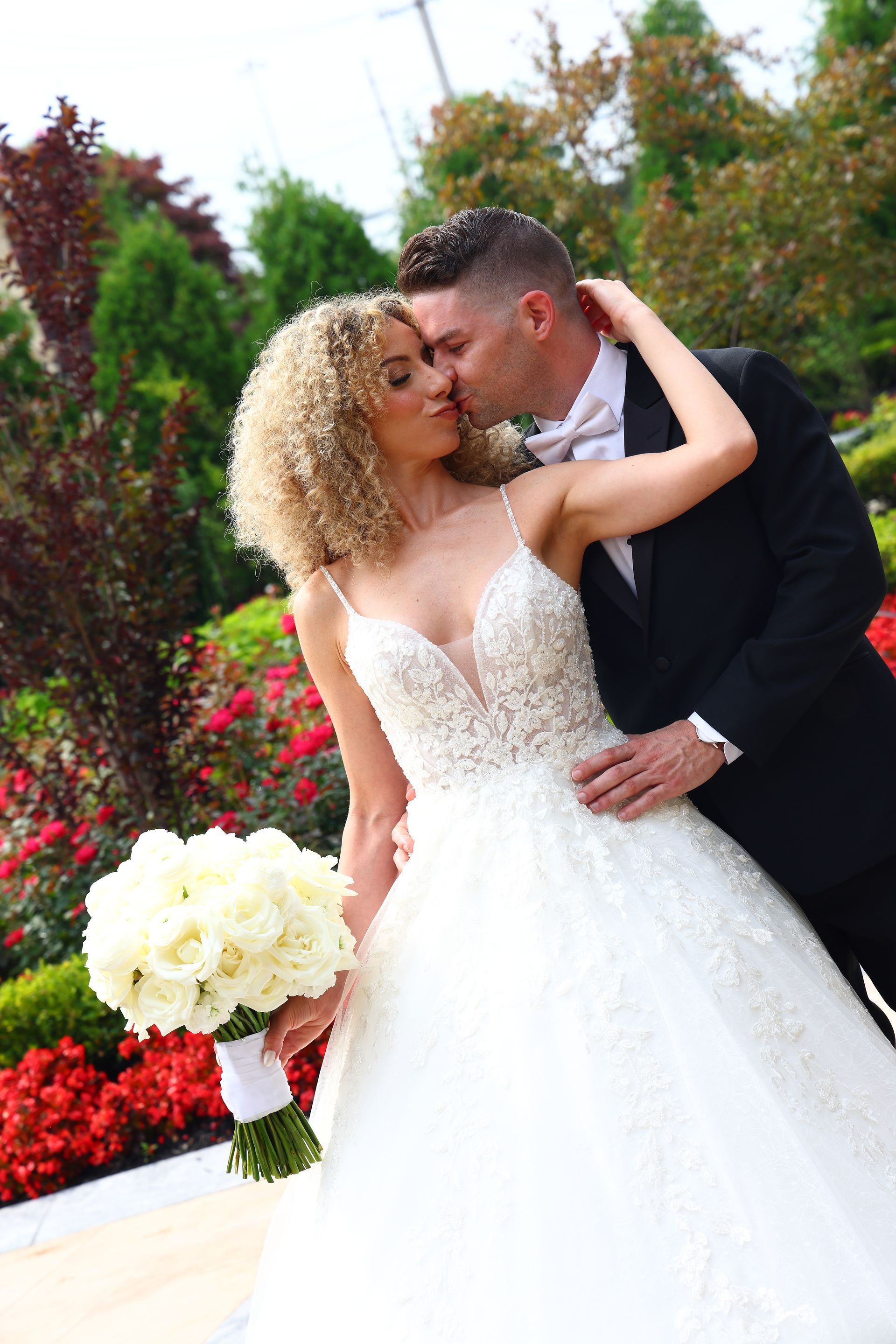 Candid Wedding Portrait capturing  genuine moment between a bride and groom
Korbman & Co. Photograph