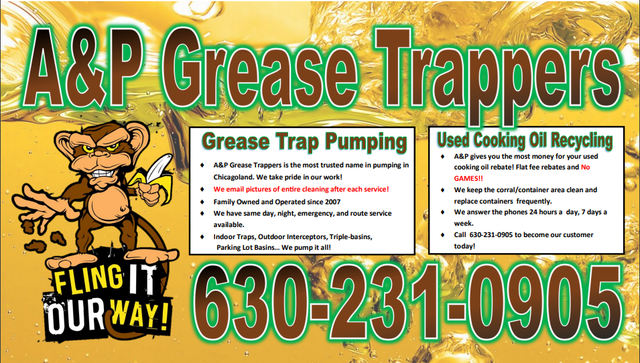 Grease TRAP Cleaning, Grease Interceptor Pumping, & USED COOKING OIL  Collection Services