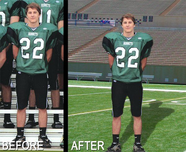 Before and after photo restoration