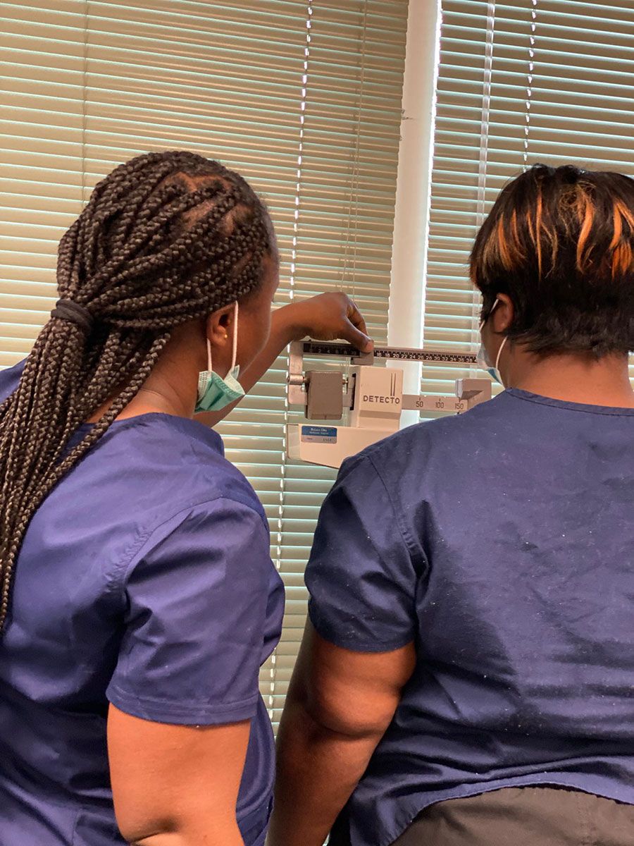 Health Professional Trainees weight assessment