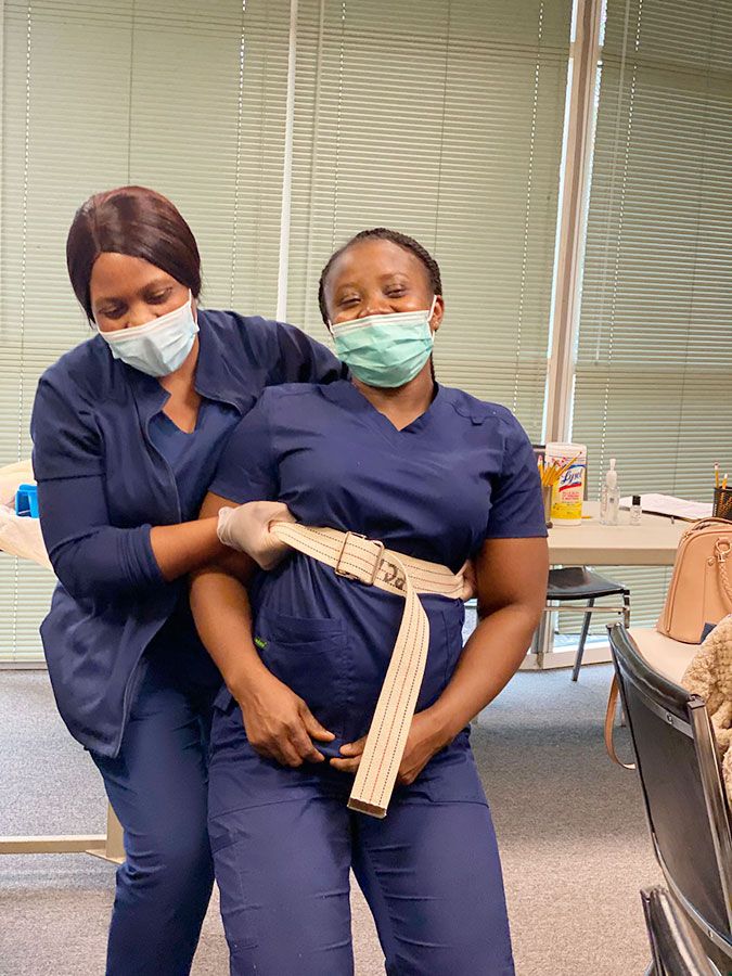 Health Professional Trainees during a training session