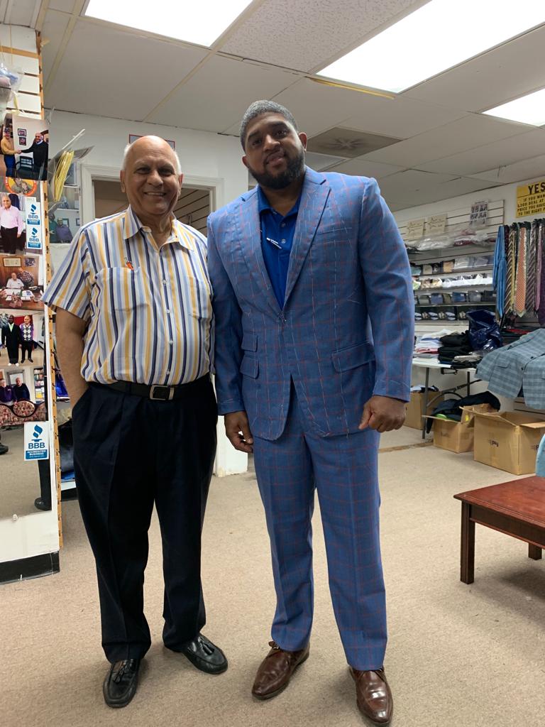 Custom tailored suit