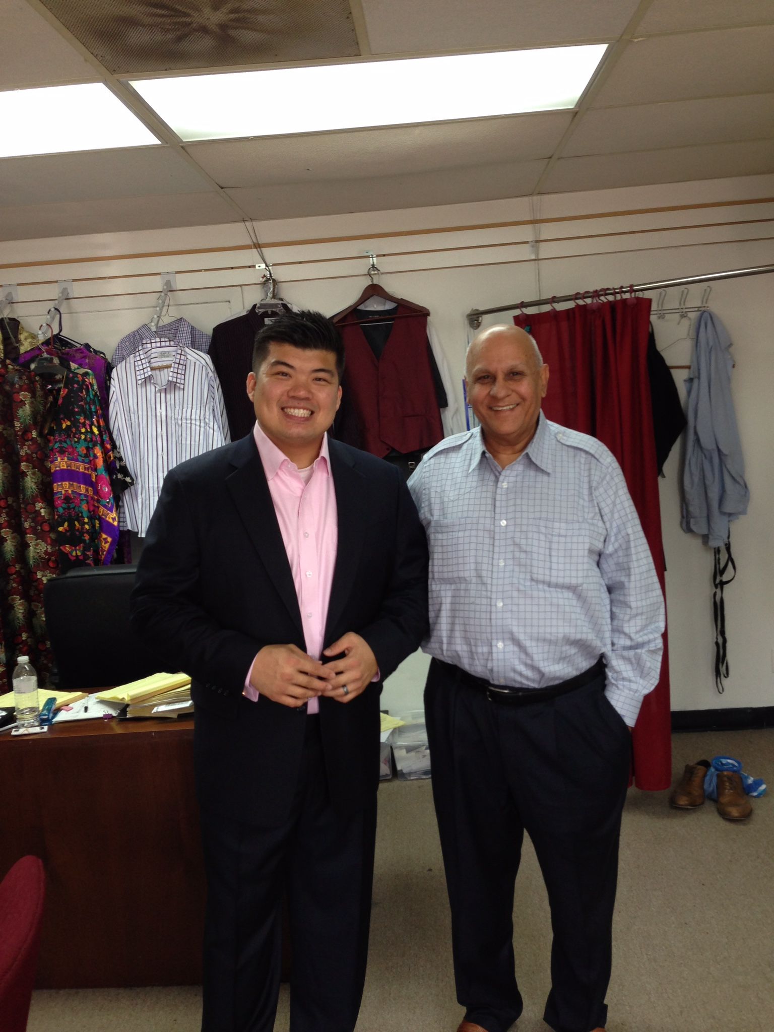 Custom tailored suit