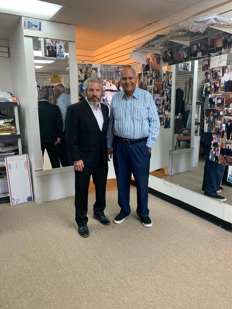 Custom tailored suit