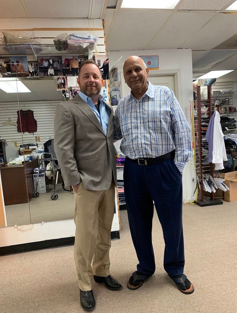 Custom tailored suit