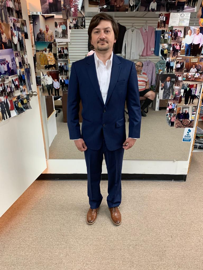 Custom tailored suit