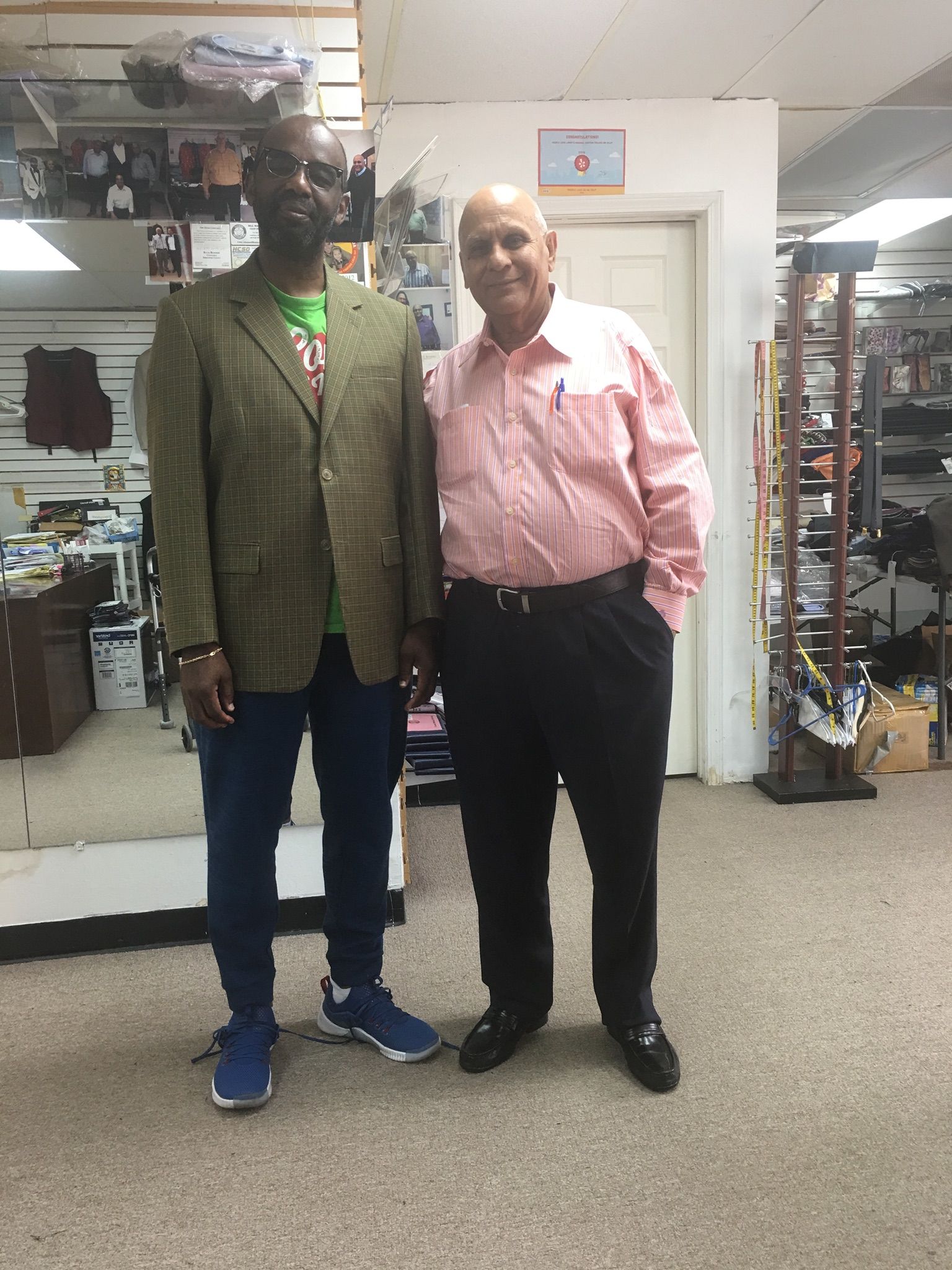 Custom tailored suit