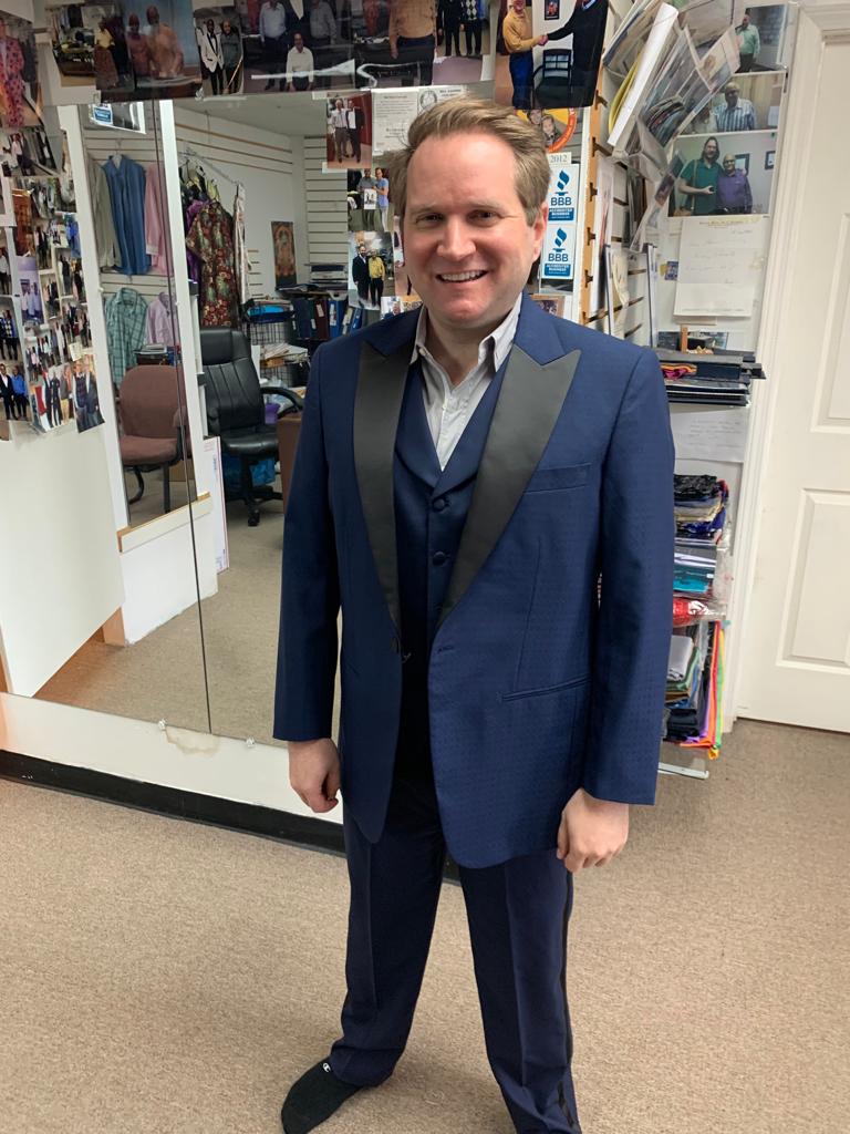 Custom tailored suit