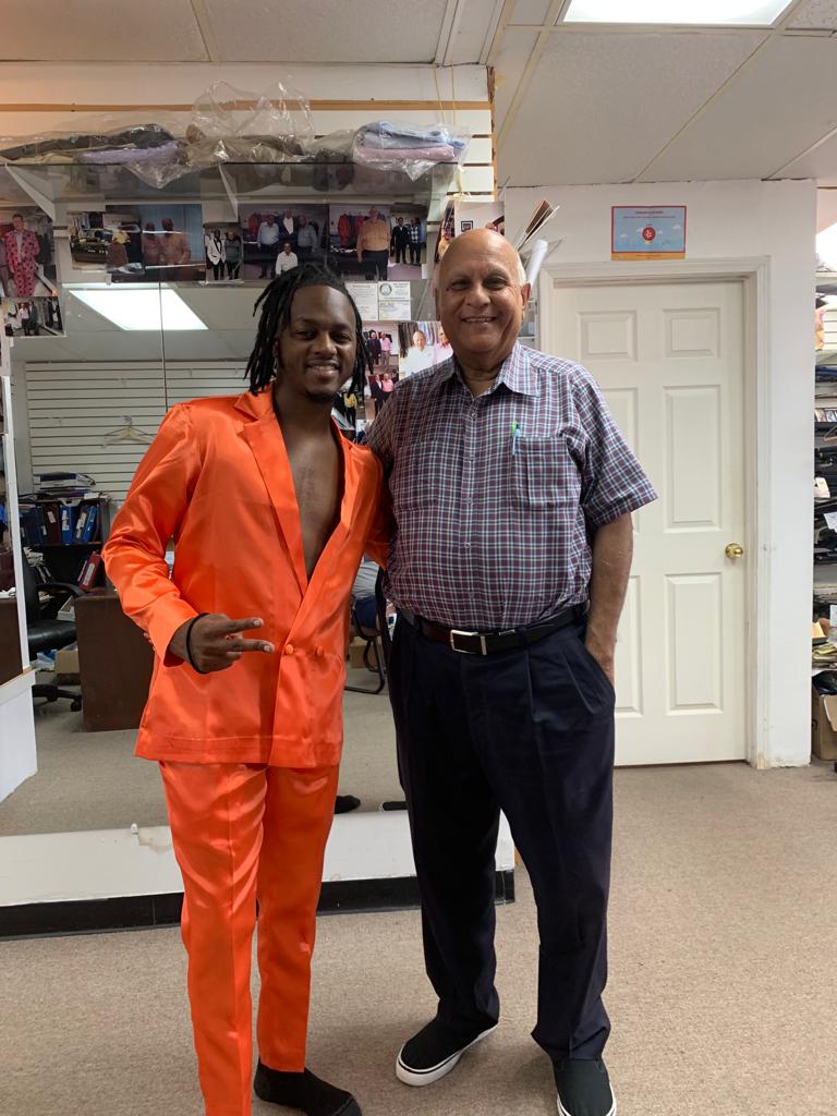 Custom tailored suit