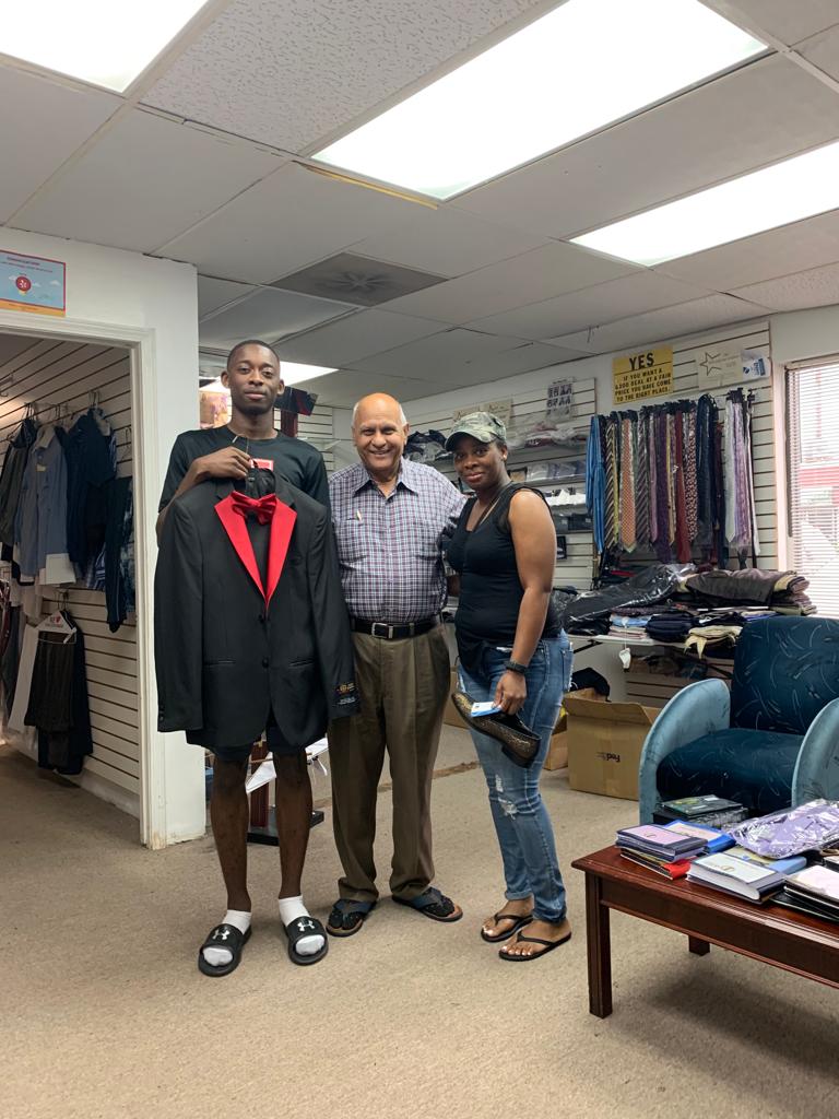 Custom tailored suit