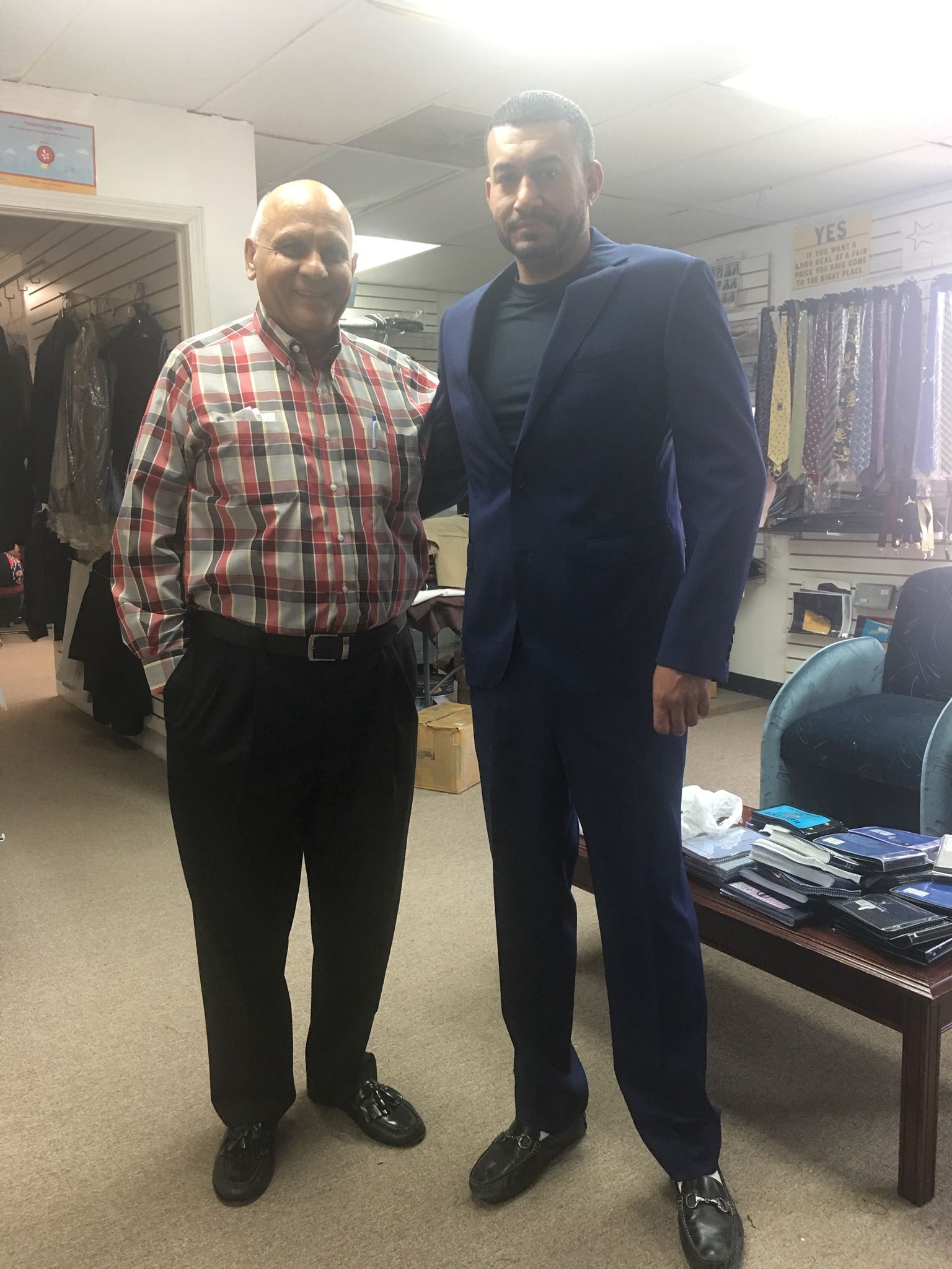 Custom tailored suit