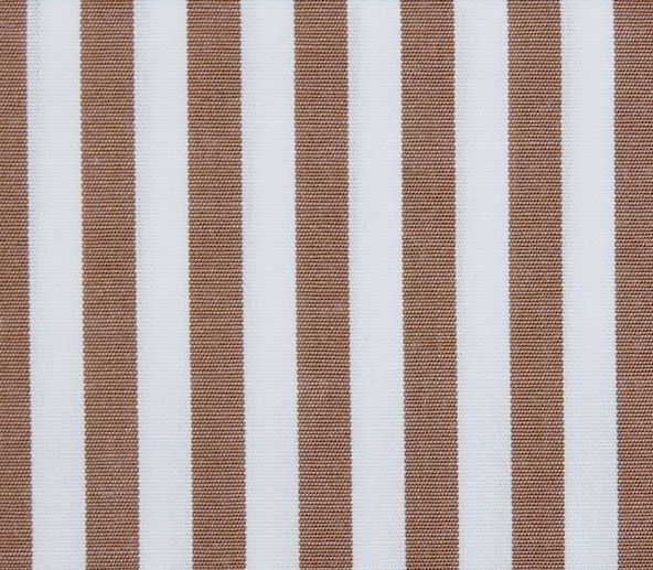 A close up of a brown and white striped fabric
