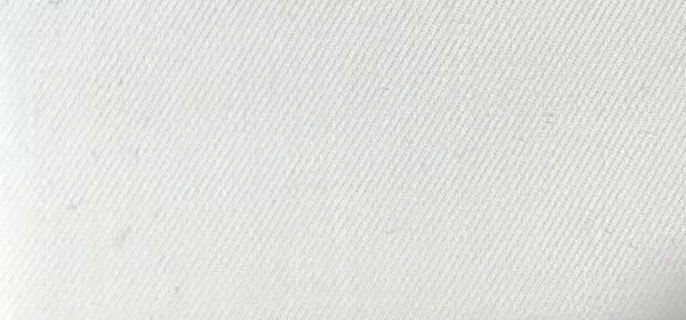 A close up of a piece of white fabric