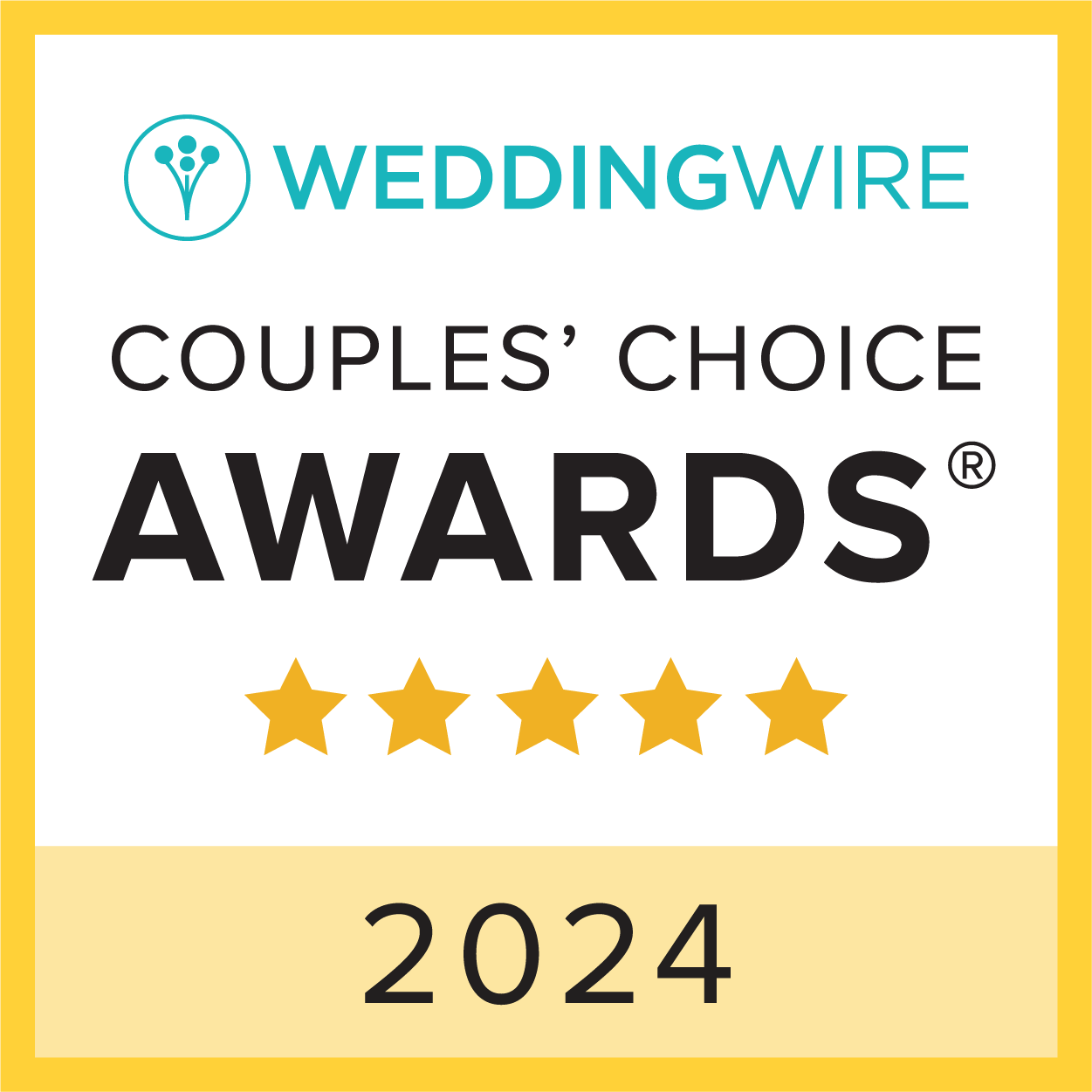The weddingwire couples ' choice awards are being held in 2024.